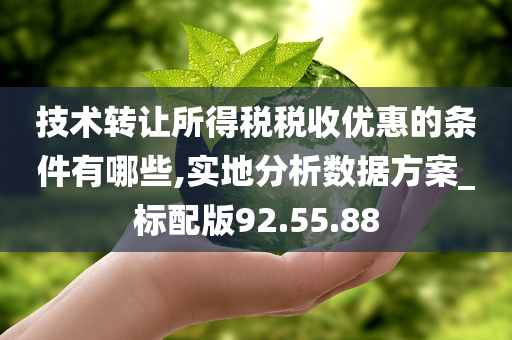 技术转让所得税税收优惠的条件有哪些,实地分析数据方案_标配版92.55.88