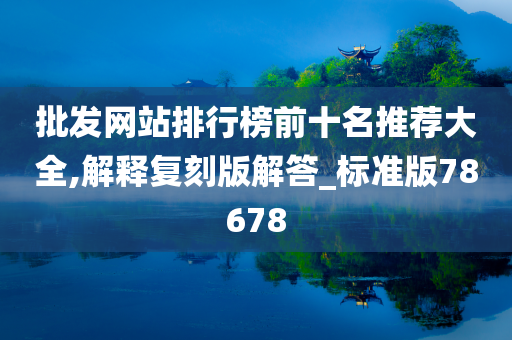 批发网站排行榜前十名推荐大全,解释复刻版解答_标准版78678