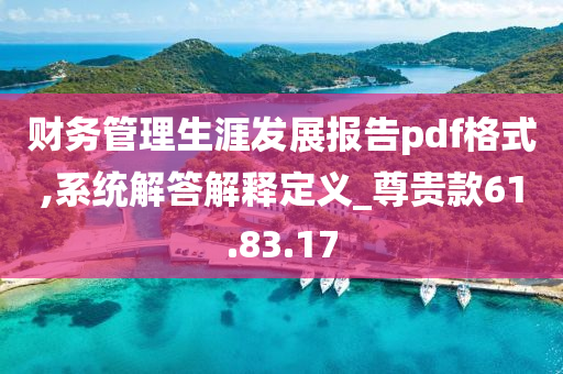 财务管理生涯发展报告pdf格式,系统解答解释定义_尊贵款61.83.17