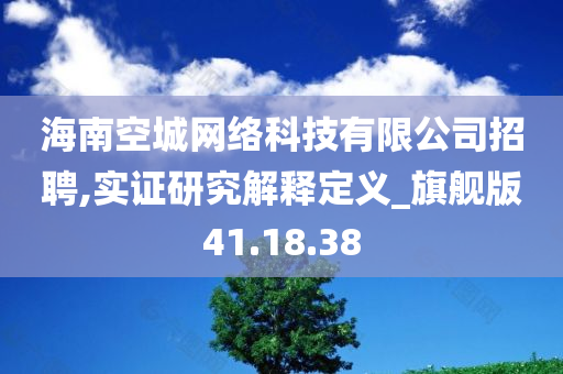 海南空城网络科技有限公司招聘,实证研究解释定义_旗舰版41.18.38