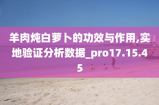 羊肉炖白萝卜的功效与作用,实地验证分析数据_pro17.15.45