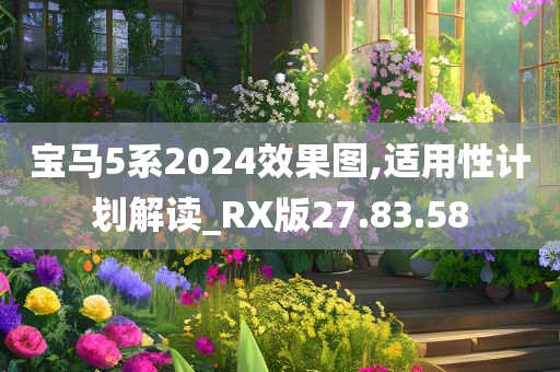 宝马5系2024效果图,适用性计划解读_RX版27.83.58