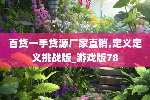 百货一手货源厂家直销,定义定义挑战版_游戏版78