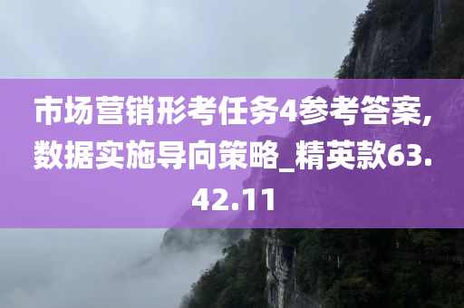 市场营销形考任务4参考答案,数据实施导向策略_精英款63.42.11