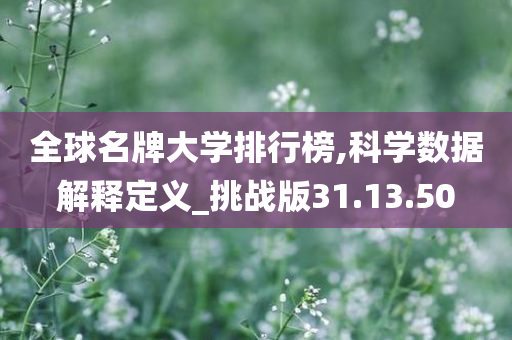 全球名牌大学排行榜,科学数据解释定义_挑战版31.13.50