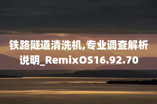 铁路隧道清洗机,专业调查解析说明_RemixOS16.92.70