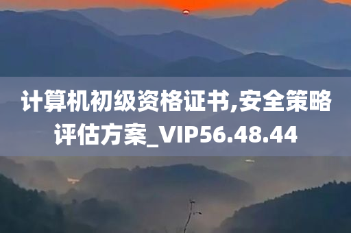 计算机初级资格证书,安全策略评估方案_VIP56.48.44