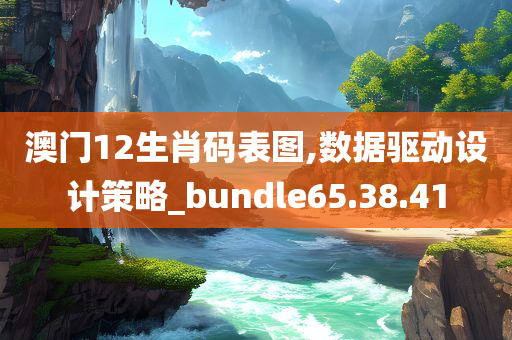 澳门12生肖码表图,数据驱动设计策略_bundle65.38.41