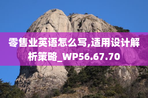 零售业英语怎么写,适用设计解析策略_WP56.67.70