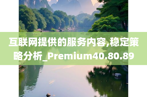 互联网提供的服务内容,稳定策略分析_Premium40.80.89