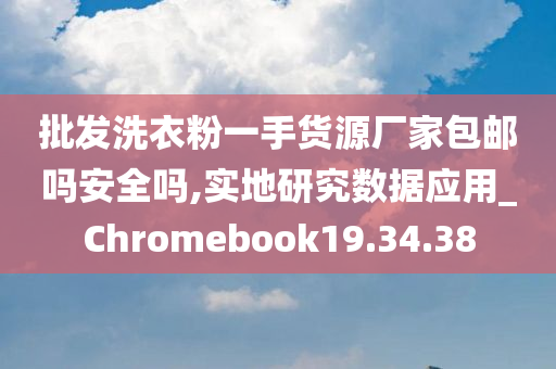 批发洗衣粉一手货源厂家包邮吗安全吗,实地研究数据应用_Chromebook19.34.38