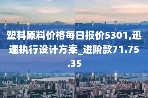 塑料原料价格每日报价5301,迅速执行设计方案_进阶款71.75.35