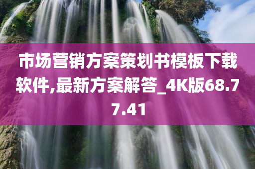 市场营销方案策划书模板下载软件,最新方案解答_4K版68.77.41