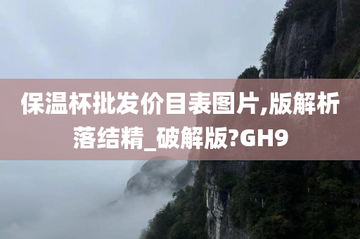 保温杯批发价目表图片,版解析落结精_破解版?GH9