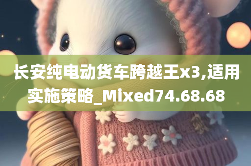 长安纯电动货车跨越王x3,适用实施策略_Mixed74.68.68