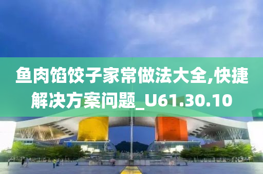 鱼肉馅饺子家常做法大全,快捷解决方案问题_U61.30.10