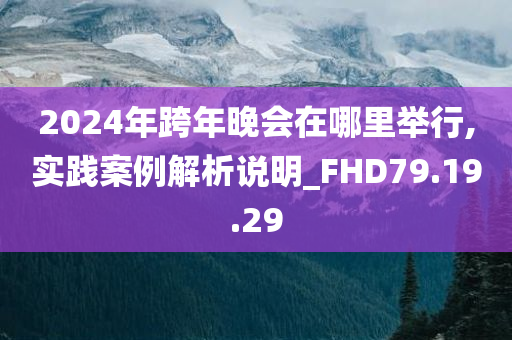 2024年跨年晚会在哪里举行,实践案例解析说明_FHD79.19.29