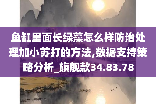 鱼缸里面长绿藻怎么样防治处理加小苏打的方法,数据支持策略分析_旗舰款34.83.78