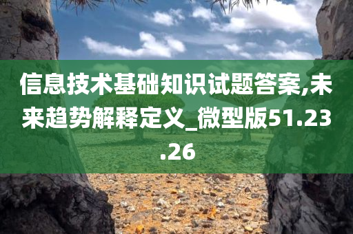 信息技术基础知识试题答案,未来趋势解释定义_微型版51.23.26