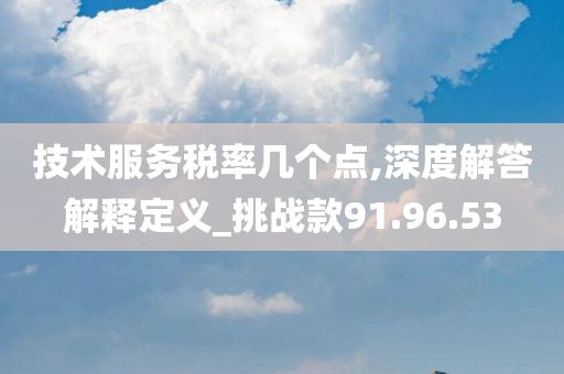 技术服务税率几个点,深度解答解释定义_挑战款91.96.53