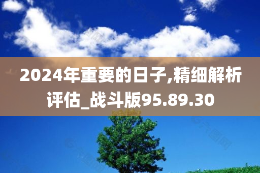 2024年重要的日子,精细解析评估_战斗版95.89.30