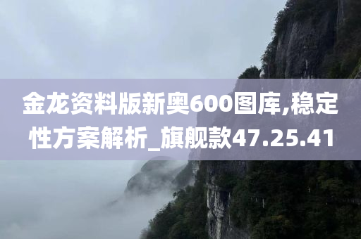 金龙资料版新奥600图库,稳定性方案解析_旗舰款47.25.41