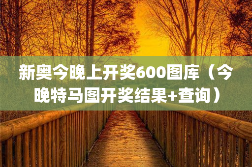 新奥今晚上开奖600图库（今晚特马图开奖结果+查询）