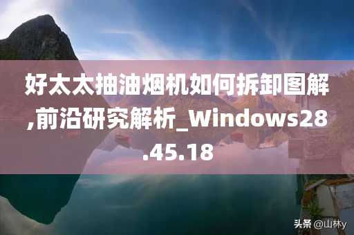 好太太抽油烟机如何拆卸图解,前沿研究解析_Windows28.45.18