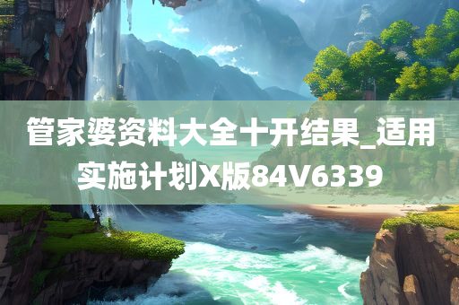 管家婆资料大全十开结果_适用实施计划X版84V6339