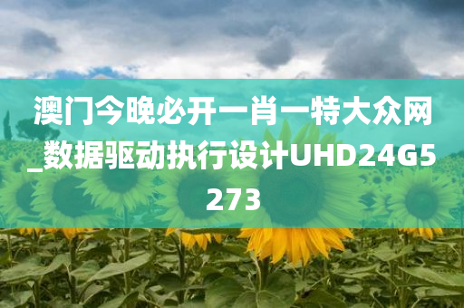 澳门今晚必开一肖一特大众网_数据驱动执行设计UHD24G5273