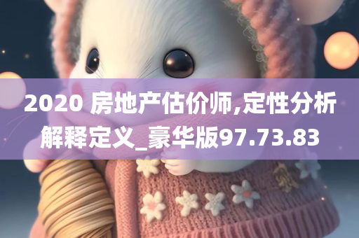 2020 房地产估价师,定性分析解释定义_豪华版97.73.83