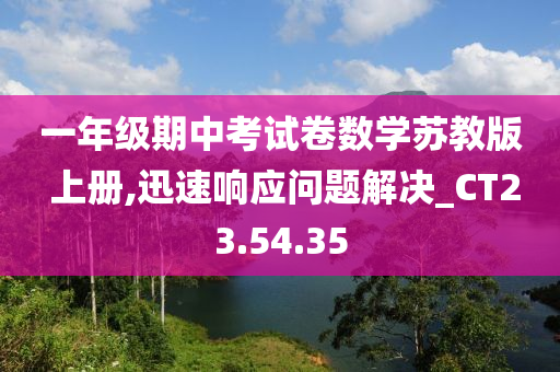 一年级期中考试卷数学苏教版 上册,迅速响应问题解决_CT23.54.35