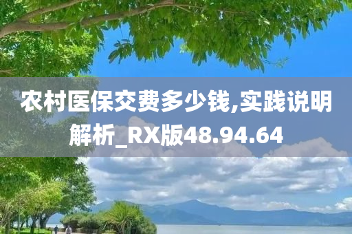 农村医保交费多少钱,实践说明解析_RX版48.94.64