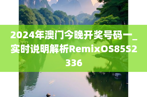 2024年澳门今晚开奖号码一_实时说明解析RemixOS85S2336