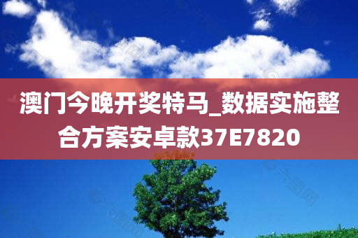 澳门今晚开奖特马_数据实施整合方案安卓款37E7820