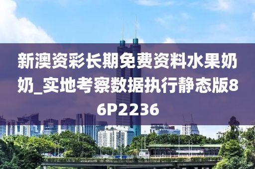 新澳资彩长期免费资料水果奶奶_实地考察数据执行静态版86P2236