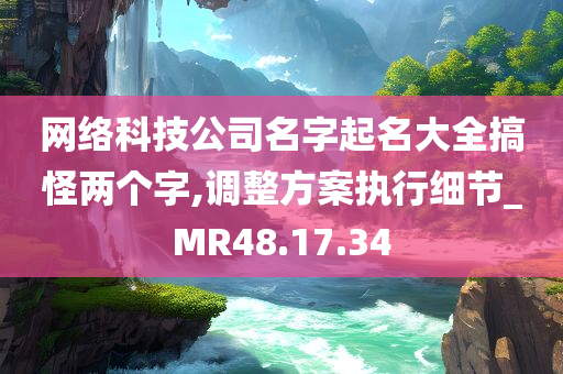 网络科技公司名字起名大全搞怪两个字,调整方案执行细节_MR48.17.34