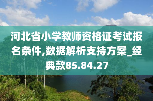 河北省小学教师资格证考试报名条件,数据解析支持方案_经典款85.84.27