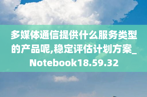 多媒体通信提供什么服务类型的产品呢,稳定评估计划方案_Notebook18.59.32