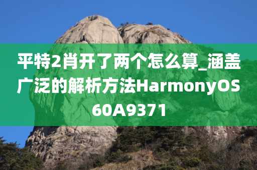 平特2肖开了两个怎么算_涵盖广泛的解析方法HarmonyOS60A9371