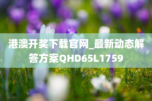 港澳开奖下载官网_最新动态解答方案QHD65L1759