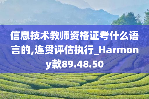 信息技术教师资格证考什么语言的,连贯评估执行_Harmony款89.48.50