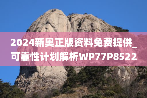 2024新奥正版资料免费提供_可靠性计划解析WP77P8522