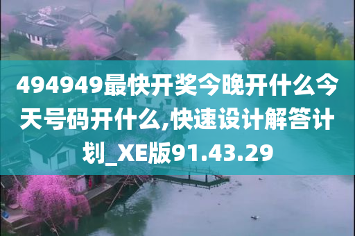 494949最快开奖今晚开什么今天号码开什么,快速设计解答计划_XE版91.43.29