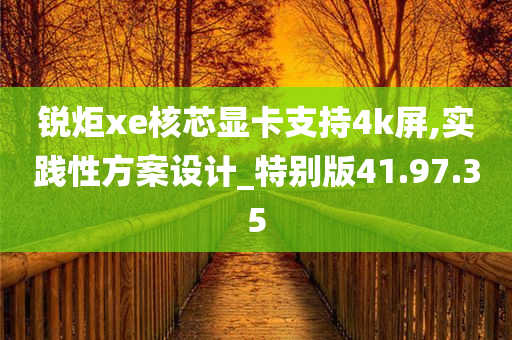 锐炬xe核芯显卡支持4k屏,实践性方案设计_特别版41.97.35