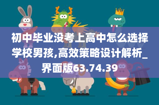 初中毕业没考上高中怎么选择学校男孩,高效策略设计解析_界面版63.74.39