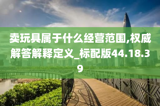 卖玩具属于什么经营范围,权威解答解释定义_标配版44.18.39