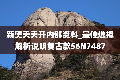 新奥天天开内部资料_最佳选择解析说明复古款56N7487