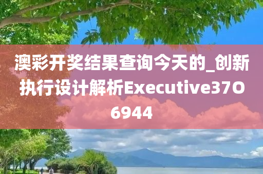 澳彩开奖结果查询今天的_创新执行设计解析Executive37O6944