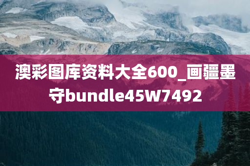 澳彩图库资料大全600_画疆墨守bundle45W7492